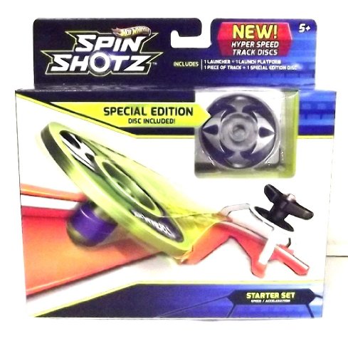 Hot Wheels-Spin Shotz Disc Silver Gauntlet Starter Set