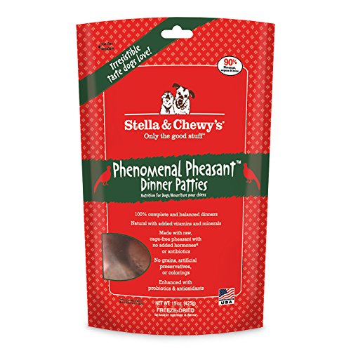 Stella & Chewy's Freeze-Dried Raw Phenomenal Pheasant Dinner Patties Dog Food, 15 oz bag