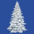 10' Flocked White Spruce Full Artificial Christmas Tree - Unlit
