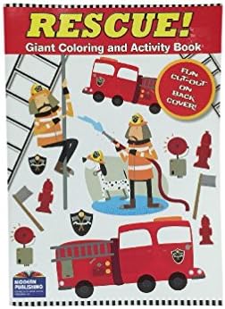 Rescue Coloring and Activity Book with Tin Bank, Pencils &amp; Erasers Set