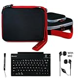 Black w/ Red Trim Ultimate Travel Organizer Hard Nylon Double Cover Carryin ....