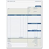 Adams Job Invoice Unit Set, 8.5 x 11.44 Inch, 2-Part, Carbonless, 100-Pack, White (NC2817)