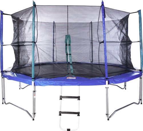 Childrens Toyshop  Toys : Duplay Adibok 12ft Trampoline with Safety Enclosure - Free Ladder
