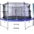 Duplay Adibok 12ft Trampoline with Safety Enclosure - Free Ladder
