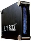 Icy Box Hard Drive Enclosure For 5.25 Pata Cd/ Dvd/ Hdd With USB External Connector - Black Blue LED
