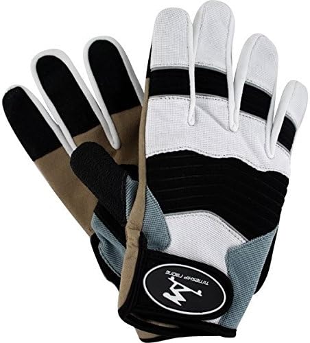 Timeship Racing Freeride White Slide Gloves - X-Large