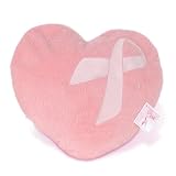 Think Pink Ribbon Heart Pillow
