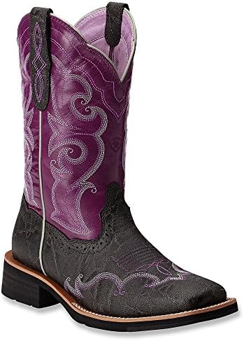 Ariat Women's Unbridled Rally Cowgirl Boot Square Toe Chrcl Grey US