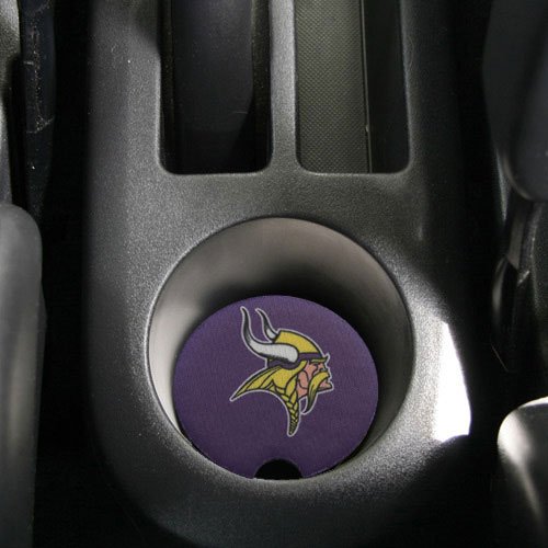 NFL Minnesota Vikings 2-Pack Neoprene Car Coasters - Purple