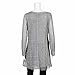 Women's Greige Tunic Sweater - Soft Gray Lacey Knit Top