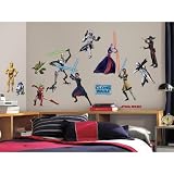 51sLrBiqn7L. SL160  RoomMates Star Wars: the Clone Wars Glow in the Dark Wall Decals RMK1382SCS