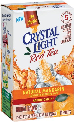 Crystal Light Madarin Red Tea, 14-Count Boxes (Pack of 6) by Crystal Light