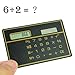 Mini Slim Credit Card Solar Power Pocket Calculator (Random Color)