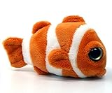 Brigamo FD9279 - 2 Stück Plüschtier Fische, Clownfisch & Doktorfisch, Fisch Kuscheltiere im Sparpaket - 2