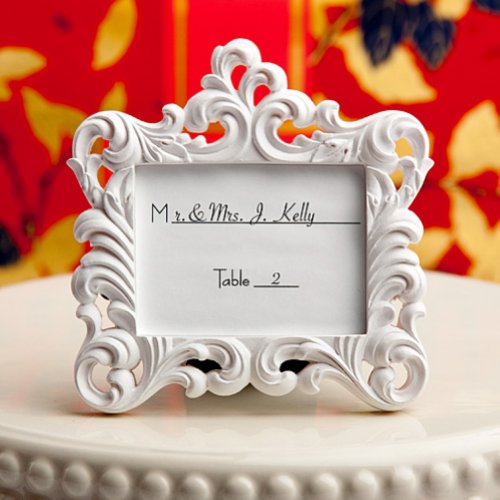 Victorian Baroque Style Place Card Frame (Set of 6) Real Wedding Day