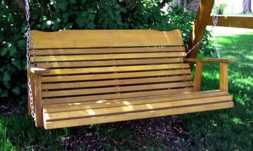 4' Cedar Porch Swing, Amish Crafted