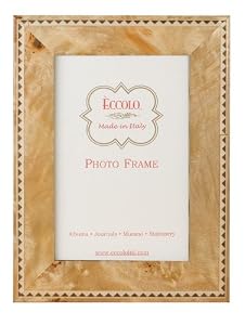 Italian Wooden Picture Frame, Triangle Detailed Border