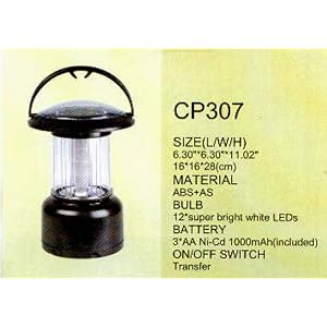 decorative Black Solar Powered Camping Lantern for amping Light, Hiking Light, Night Light... by 
