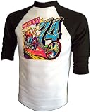 : Vintage Harley Davidson Motorcycle Original Custom Captain America Chopper 1971 T-Shirt
