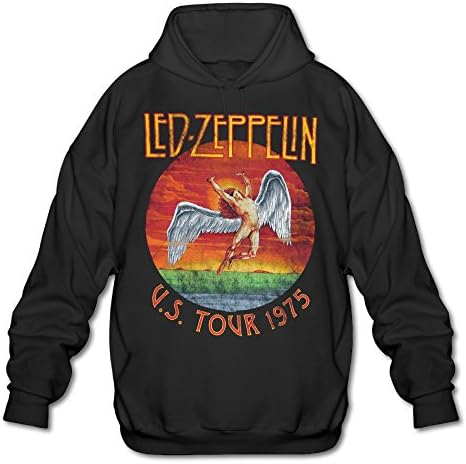 U.s. Tour 1975 Rock Led Zeppelin Men Hoodies Sweatshirts Pullover Cool Hoodies