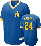 NIKE TEAM SPORTS Nike MLB Seattle Mariners Ken Griffey Jr. Men's Jersey, Royal Blue