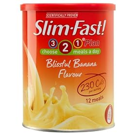 Slim-Fast Blissful Banana Flavour Milkshake Powder 438g (Pack of 3)