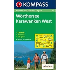 W�rthersee, Karwanken West: Wandern / Rad / Skitouren / Langlauf. Panorama, GSP-genau. 1:50.000