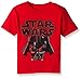 STAR WARS Little Boys' Cute Darth Toddler, Red, 4T