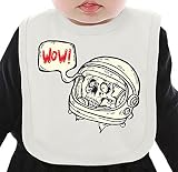Space skull ネクタイを有する有機ビブ Medium