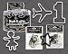 Black & White Things Rubber Bandz Band Wristband (12)