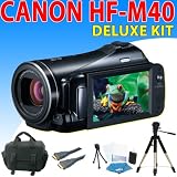 Pocket Video Camera Canon Vixia Hf M40 Hf m40 Hfm40 Flash Memory Camcorder + Deluxe Accessory Kit