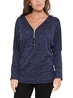 Marilyne & John Camiseta Manga Larga (Azul)