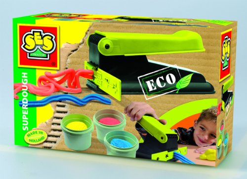 SES creative 24914 - ECO Knetmaschine und drei Farben Knete