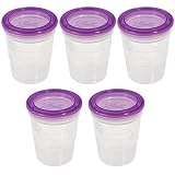 Ball Plastic 8-Ounce Freezer Jars, 5 Pack by Alltrista Ball