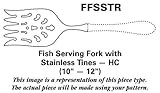 IMAGE OF Gorham Biscayne (Stainless) Fish Serving Fork with Stainless Tines HC, Sterling Silver