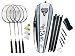 Talbot Torro Federballset 4 Fighter, schwarz-weiss, 449537