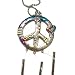 Celestial Peace Sign Pewter Car Wind Chime