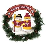 NCAA FSU Florida State Seminoles Team Snowman Wreath 20
