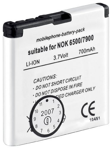 Wentronic Ersatzakku f&uuml;r Nokia 6500/7900 (700 mAh) Preisvergleich