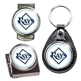 Tampa Bay Rays MLB 3 Piece Stocking Stuffer Set - Key Chain, Money Clip & Magnet Clip