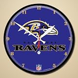 NFL Baltimore Ravens 12'' Round Wall Clock