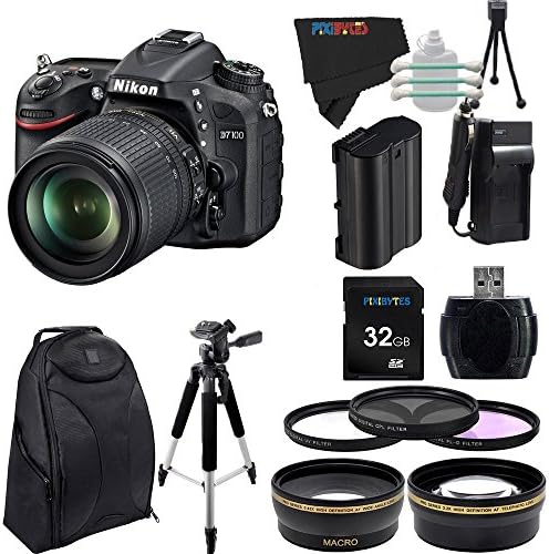 Nikon D7100 24.1 MP DSLR with 18-140mm f/3.5-5.6G ED VR AF-S DX NIKKOR Lens + Pixi-Advanced Accessory Bundle