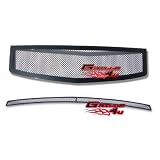 03-07 Cadillac CTS Black Mesh Grille Grill Combo insert by APS