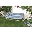 Bliss Hammocks Spun Reversible Quilted Polyester Hammock with Pillow