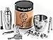 Mixology Bartender Kit: 15-Piece Bar Tool Set Incl. Ice Bucket for Parties - Martini Cocktail Shaker Set for Home Bartending and Awesome Drink Mixing Experience - Exclusive Cocktail Recipes Bonus