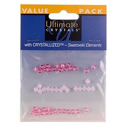 Swarovski Bicone Mix Pinks, 4mm, 48pc Pkg (Pack of 1)