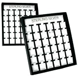 72 Earring Pads Displays Cards Showcase Parts Silver