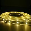 Waterproof 12V SMD5050 LED Tri-chip Horizontal Ribbon Flexible LED Strip Light 5M/16Ft Waterproof - Warm White Color By CBconcept