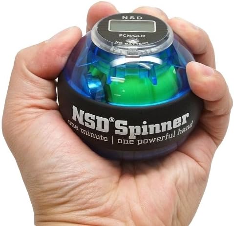 NSD Power Winners Spinner Gyroscopic Wrist and Forearm Exerciser Featuring Digital LCD Counter