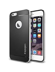 Wireless: iPhone 6 Plus Case, Spigen [ALUMINUM BUMPER] Neo Hybrid Metal Case for iPhone 6 Plus (5.5-Inch) - Satin Silver (SGP11070) - Spigen
